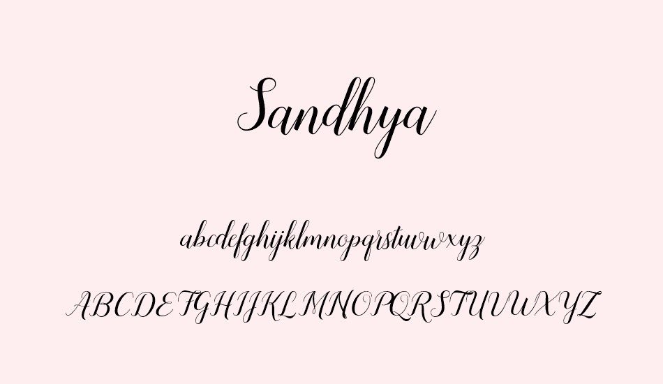 sandhya font