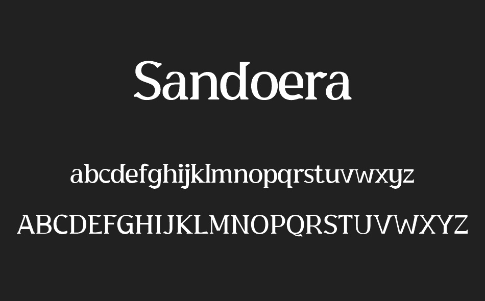 Sandoera font