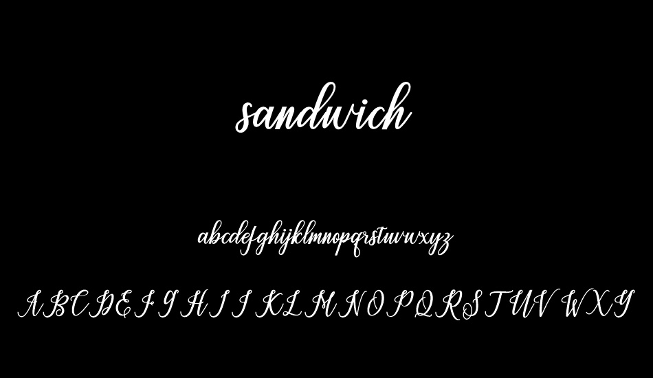 sandwich font