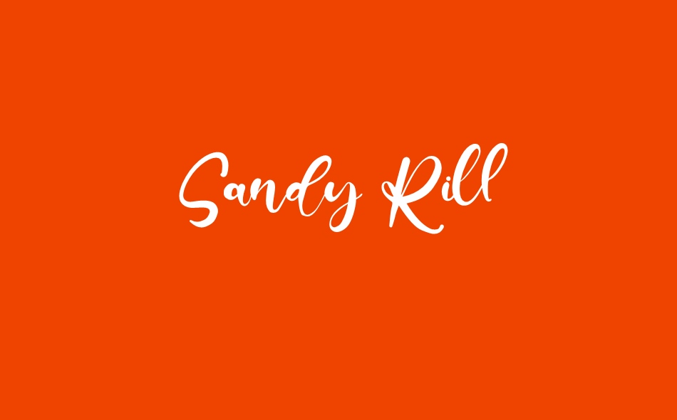 Sandy Rill font big