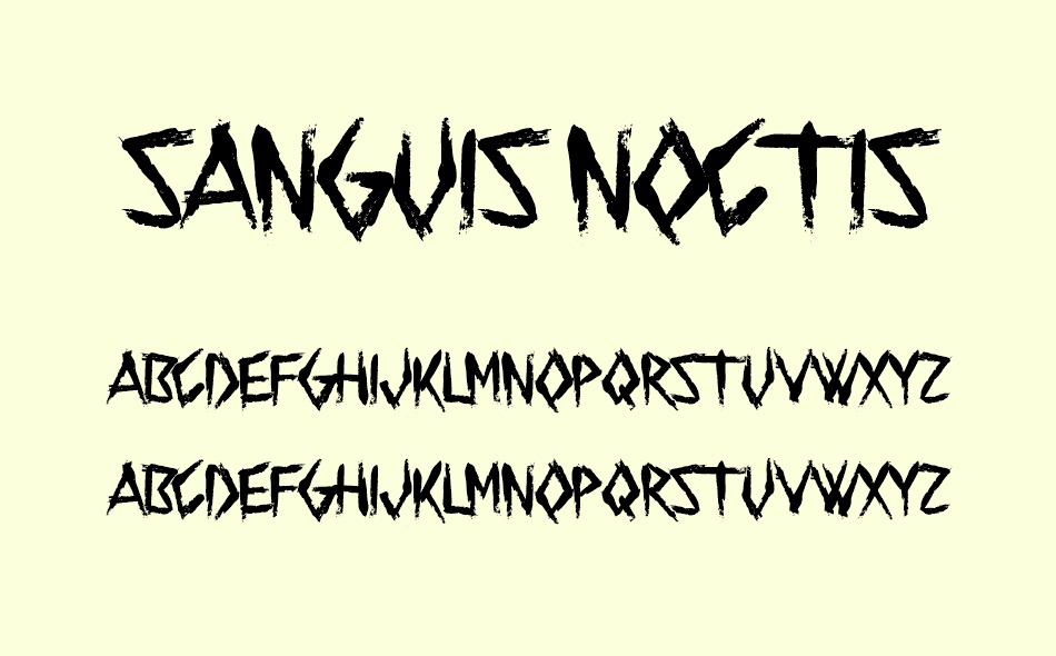 Sanguis Noctis font