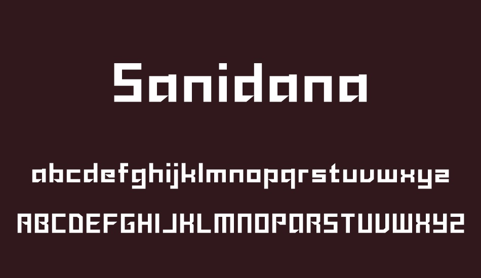 sanidana font