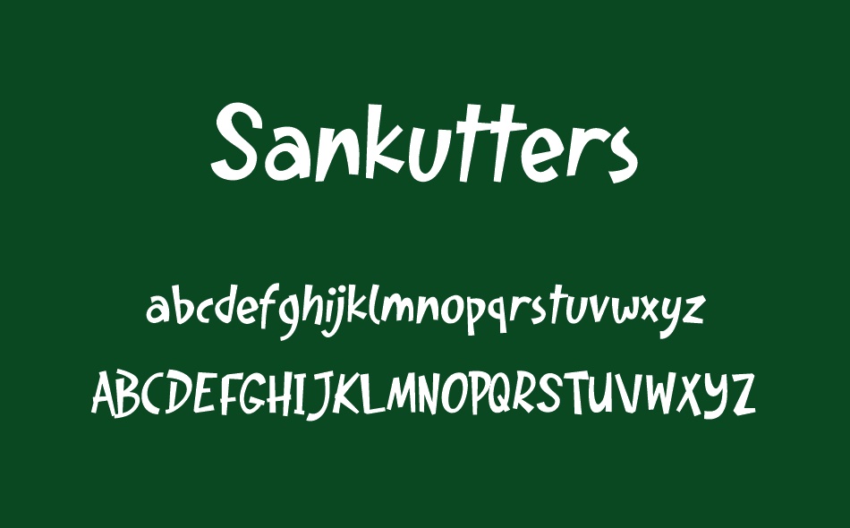 Sankutters font