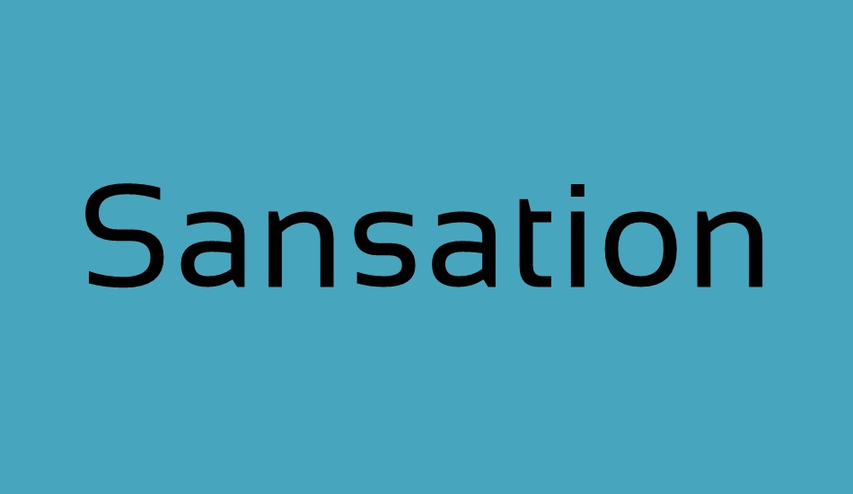 sansation font big