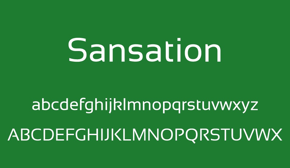 sansation font