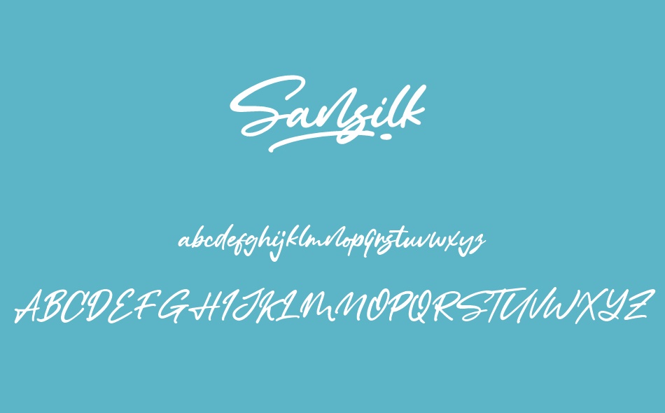 Sansilk font