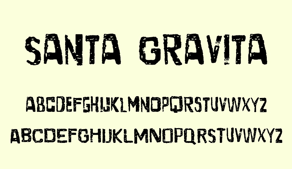 santa-gravita font