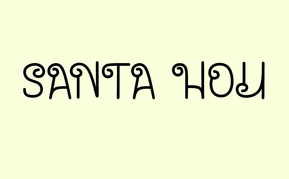 Santa House font big