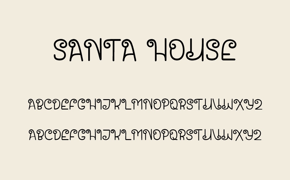 Santa House font