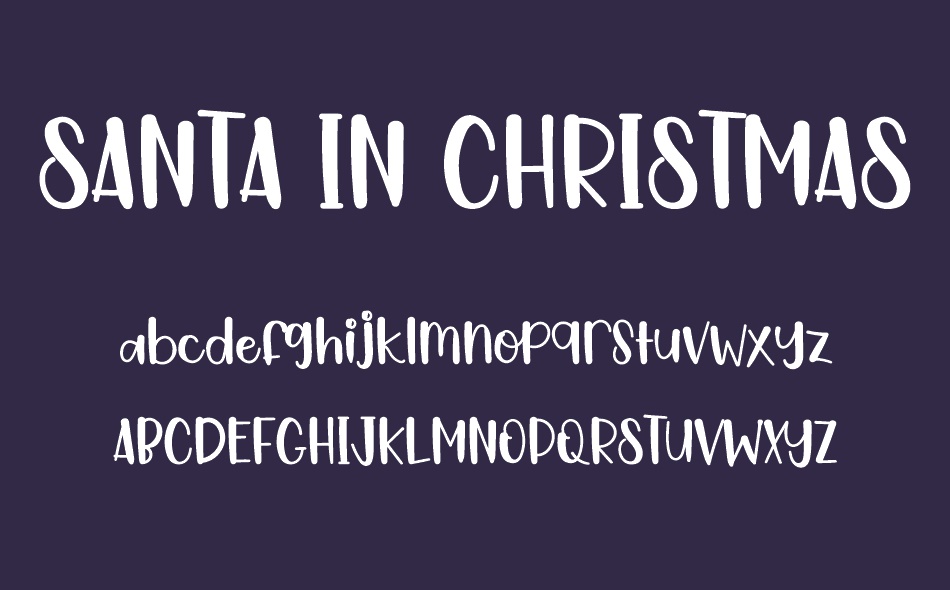 Santa In Christmas font