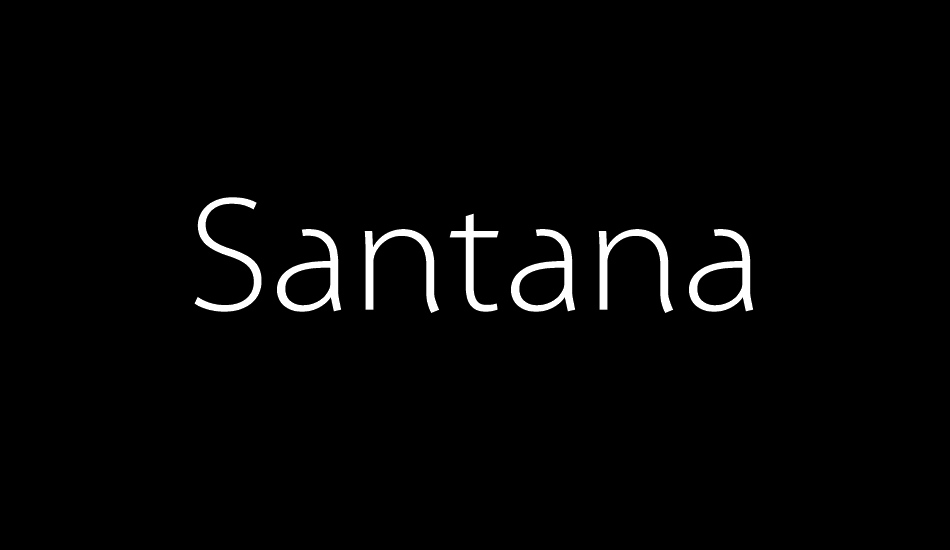 santana font big