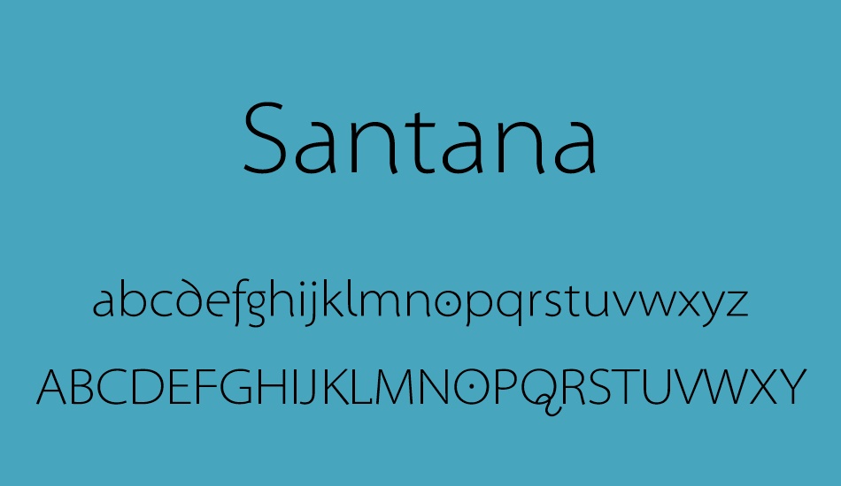 santana font