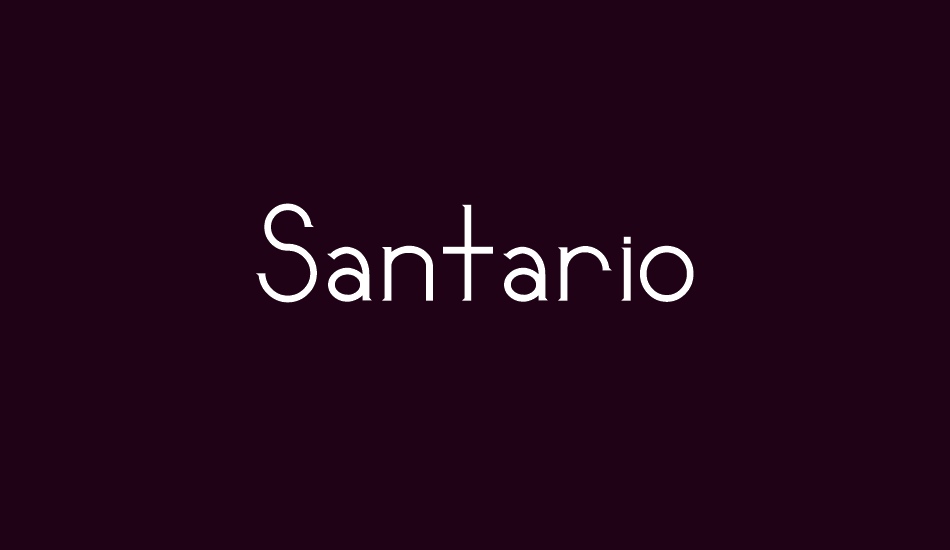 santario font big