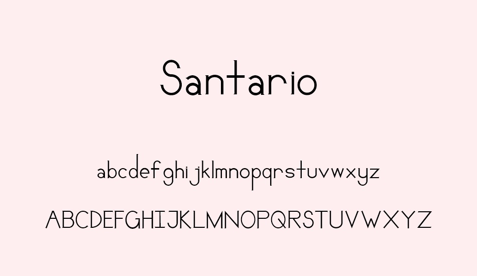 santario font
