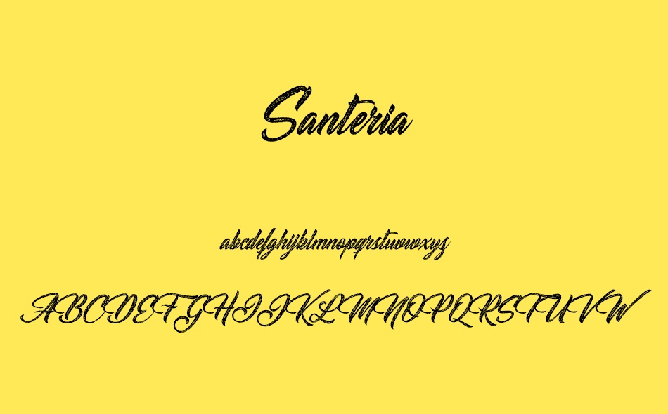 Santeria font
