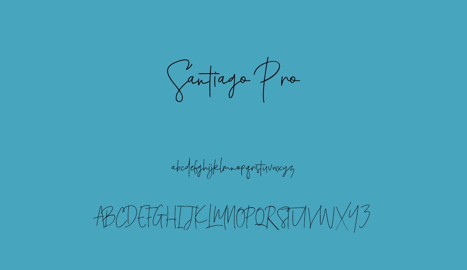 santiago-pro font