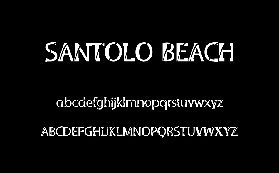 Santolo Beach font