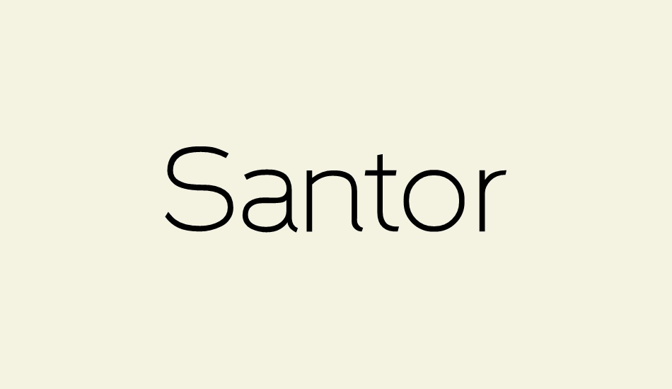 santor font big