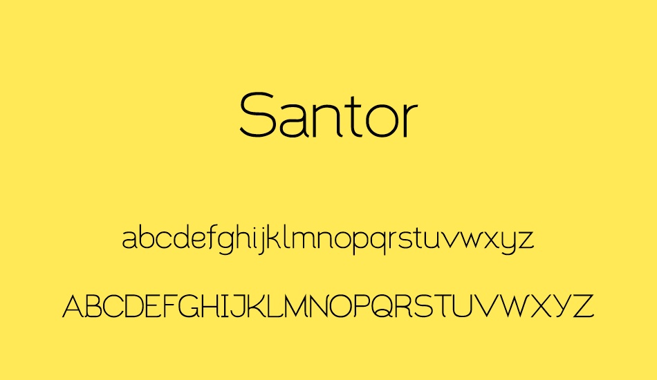 santor font