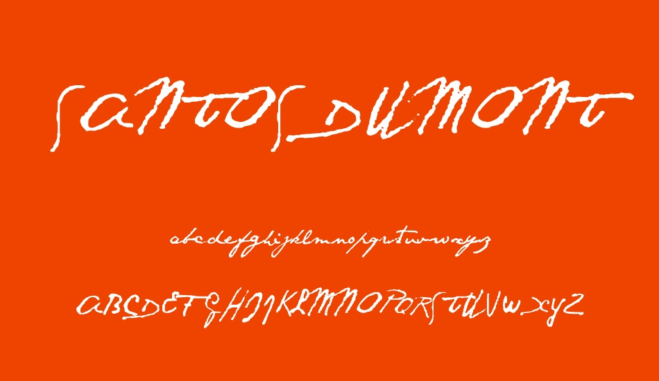 santos-dumont font