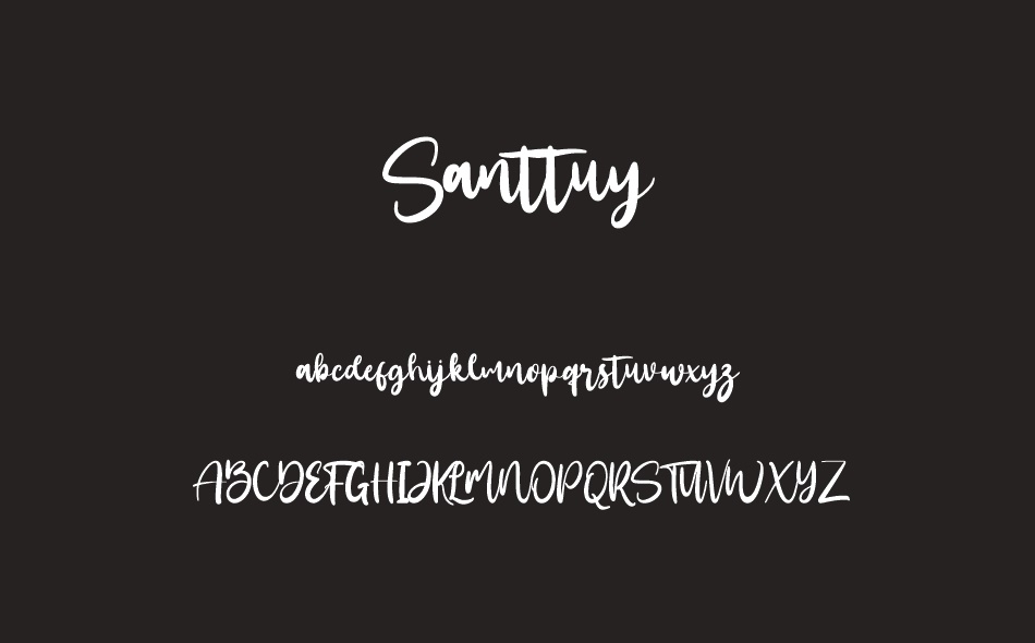 Santtuy font