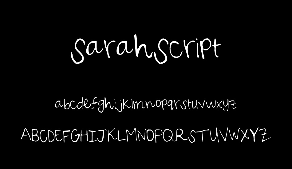 sarahscript font