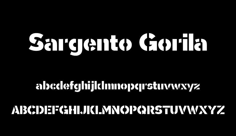 sargento-gorila font