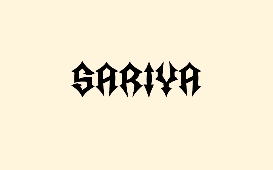 Sariya font big