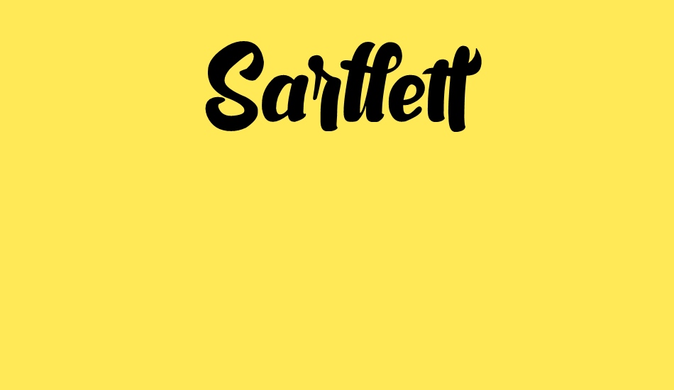 sarllett font big