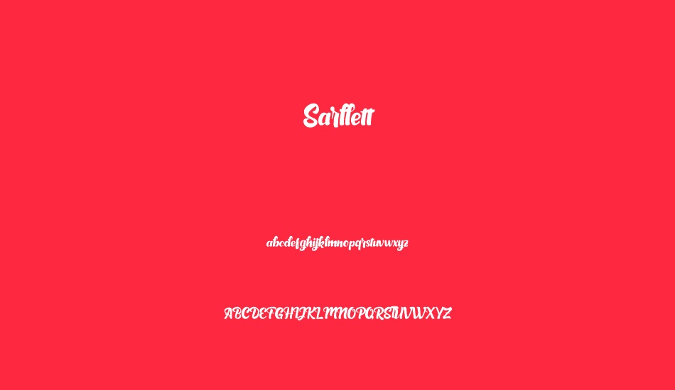 sarllett font