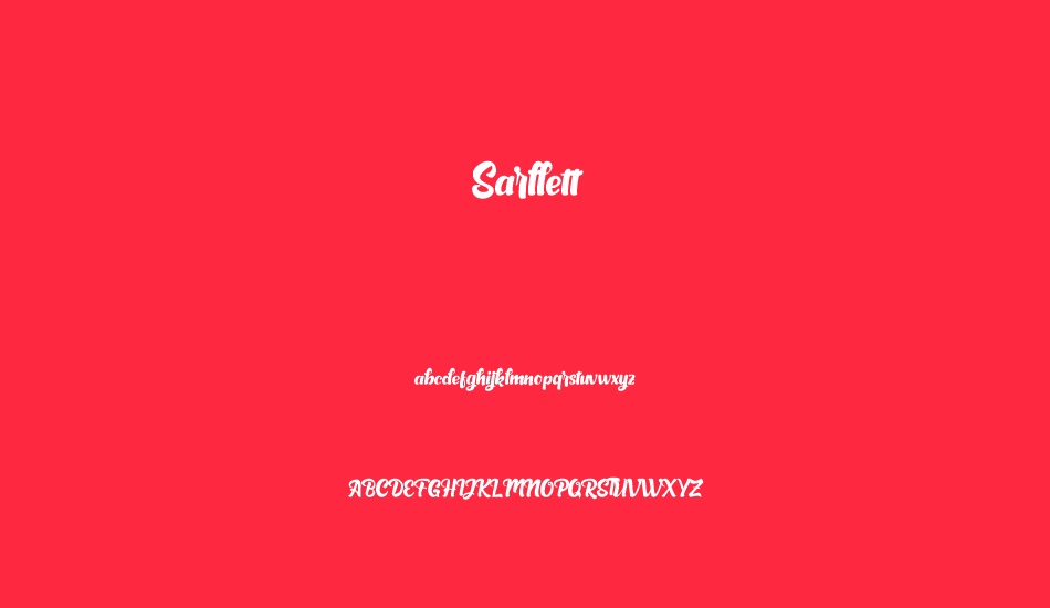 sarllett font