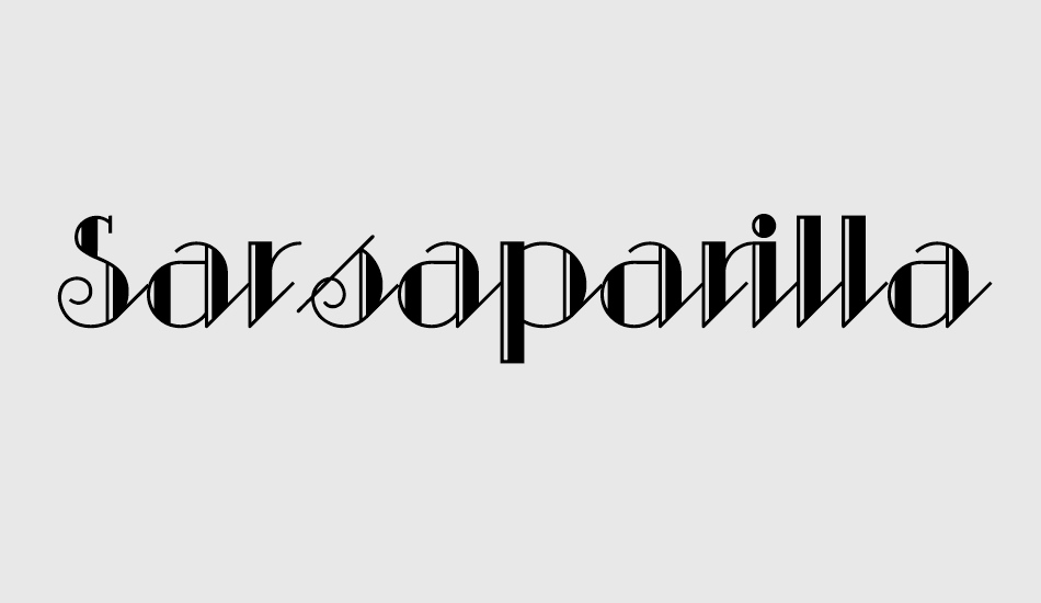 sarsaparilla font big