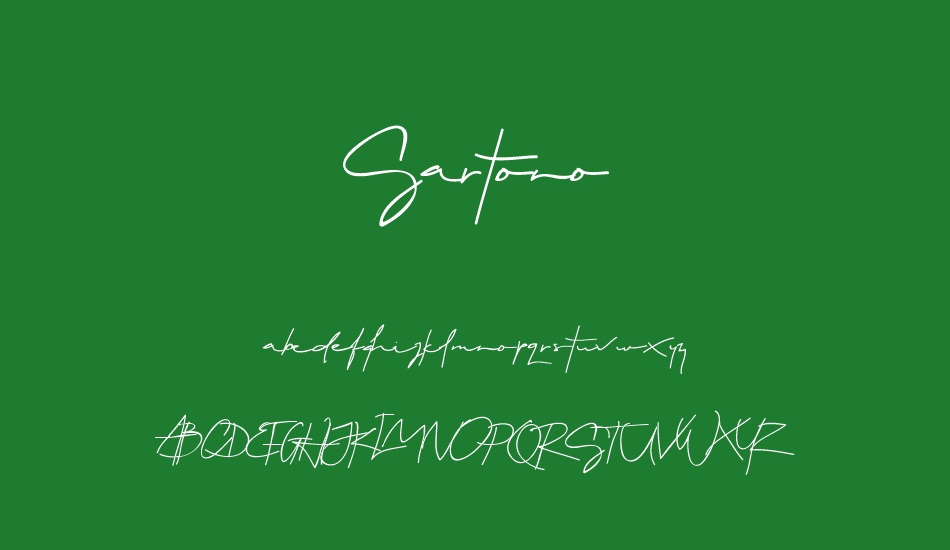 sartono font