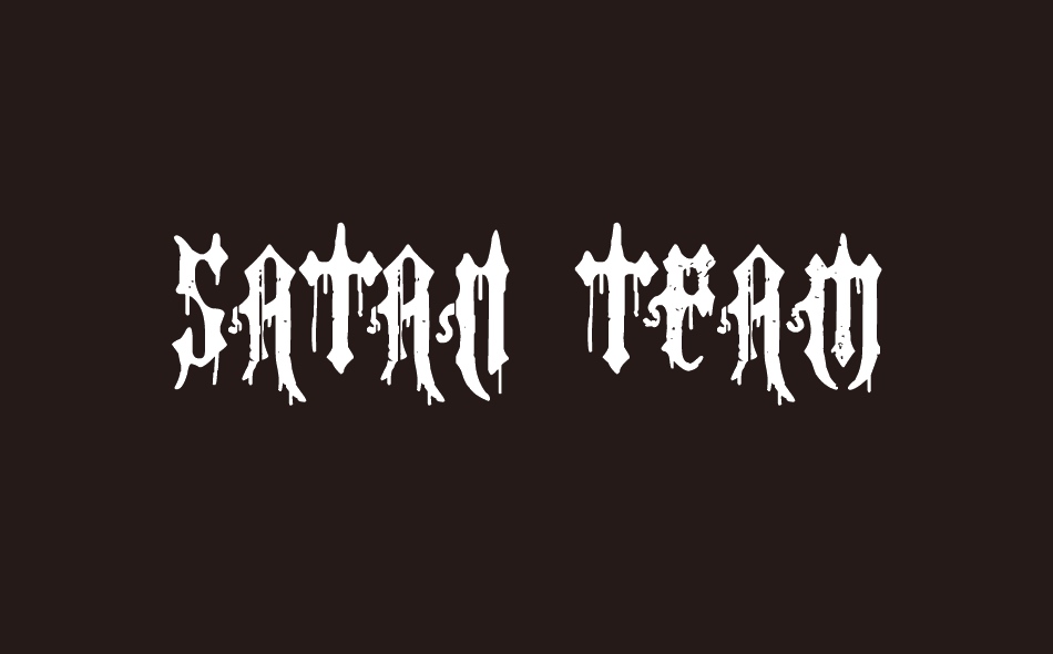 Satan Team font big