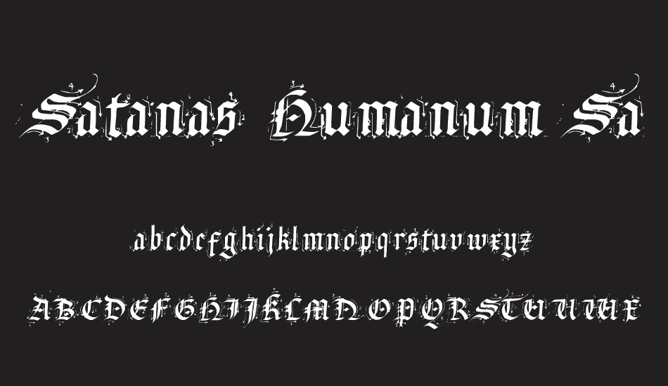 satanas-humanum-salvator font