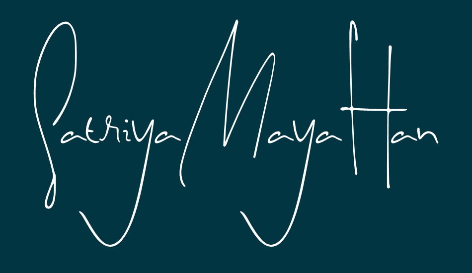 satriyamayahandwriting font big