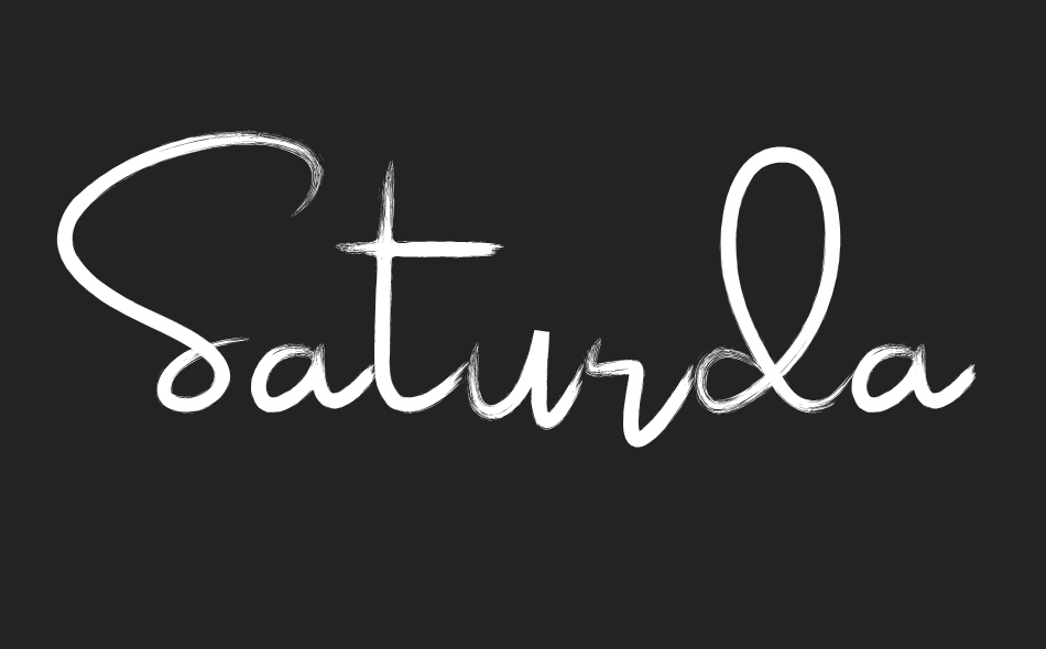 Saturday Night font big