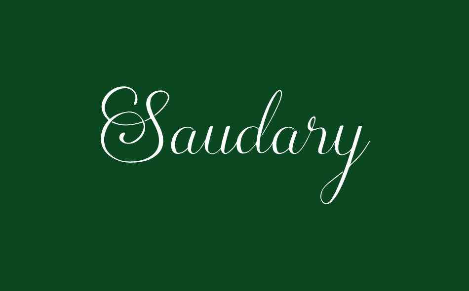 Saudary font big
