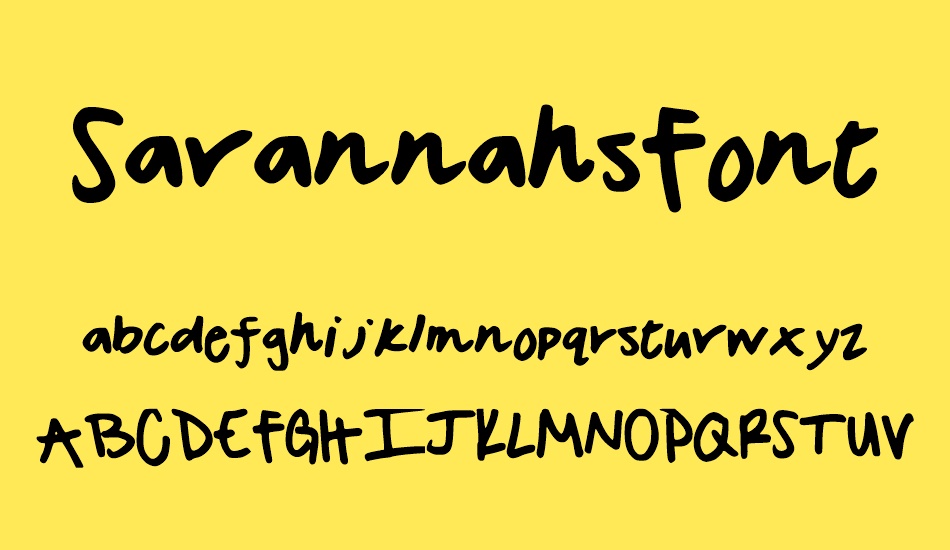 savannahsfont font