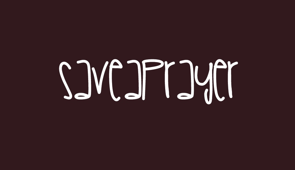 saveaprayer font big