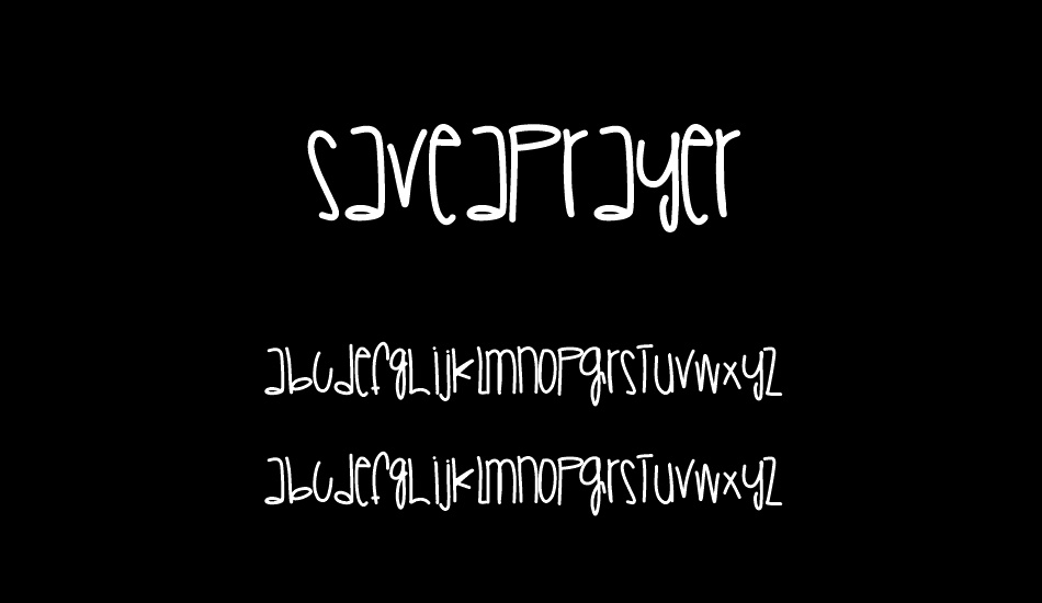 saveaprayer font