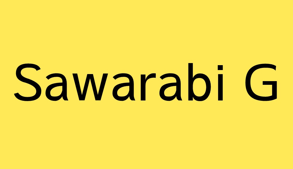 sawarabi-gothic font big