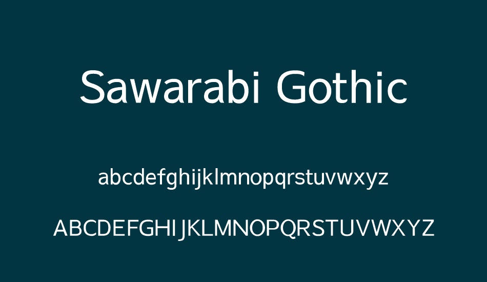 sawarabi-gothic font