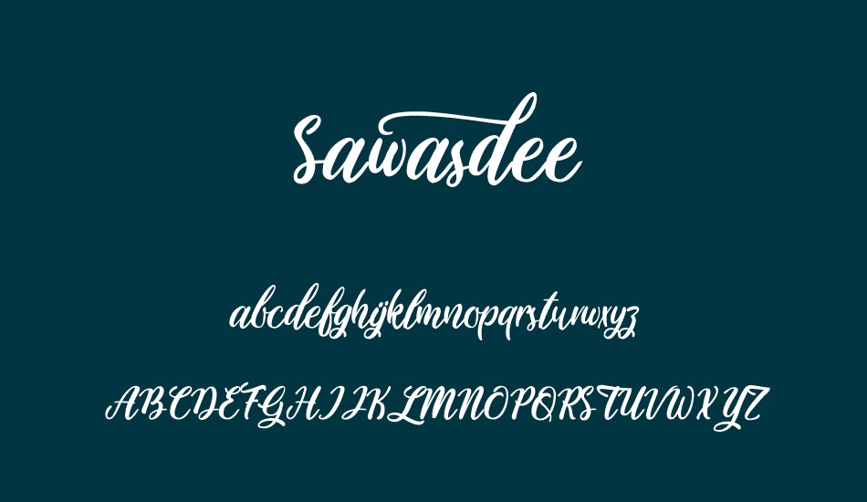 sawasdee font