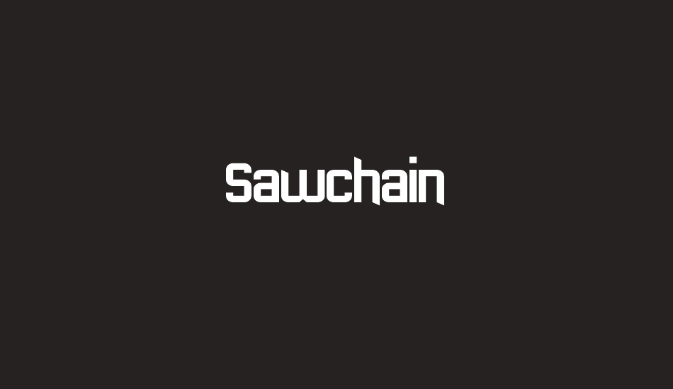 sawchain font big