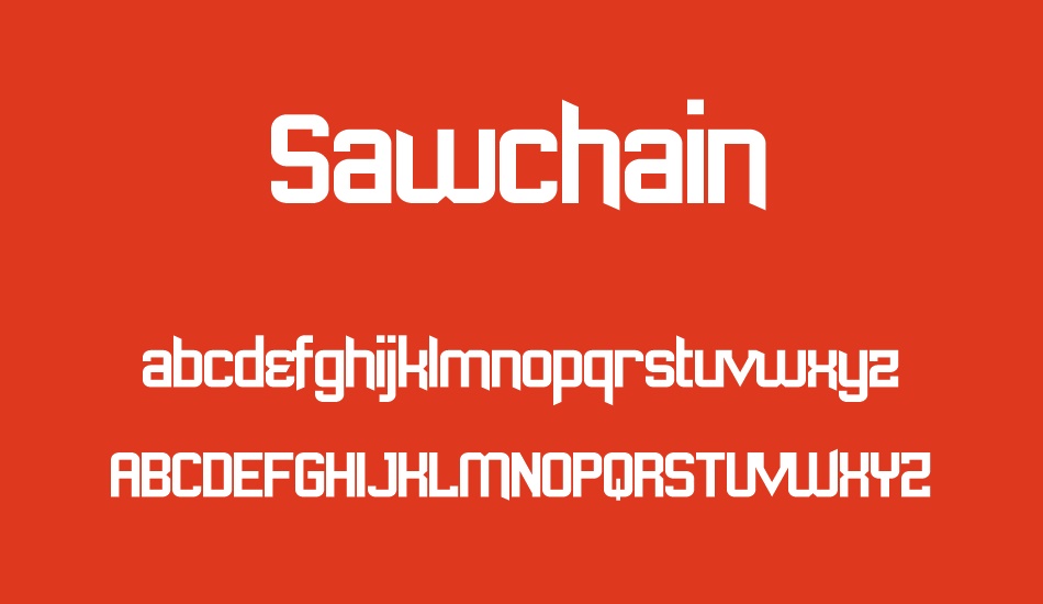 sawchain font