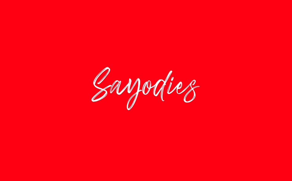 Sayodies font big