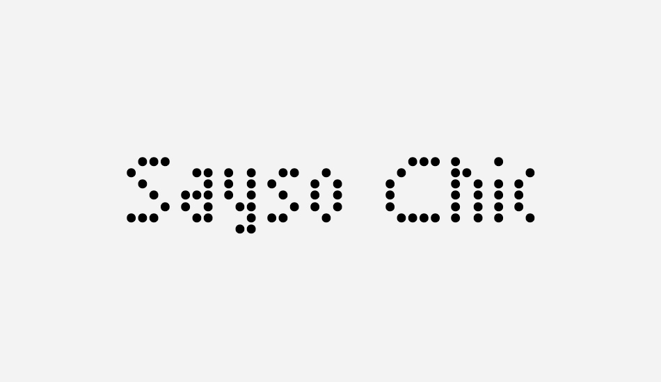 sayso-chic font big