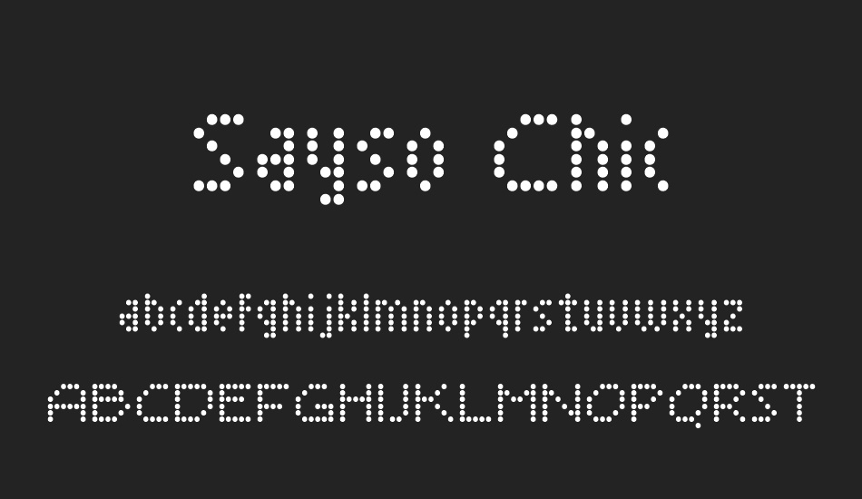 sayso-chic font