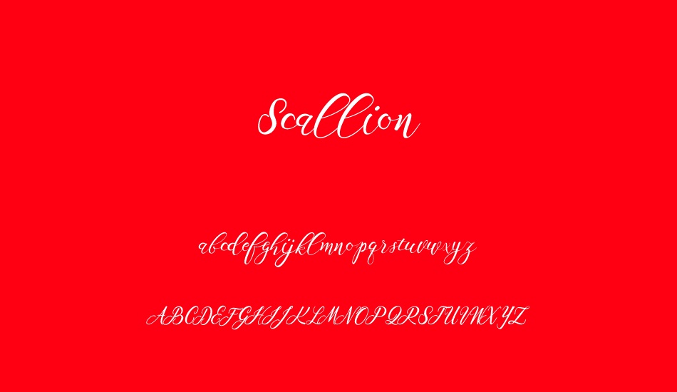 scallion font